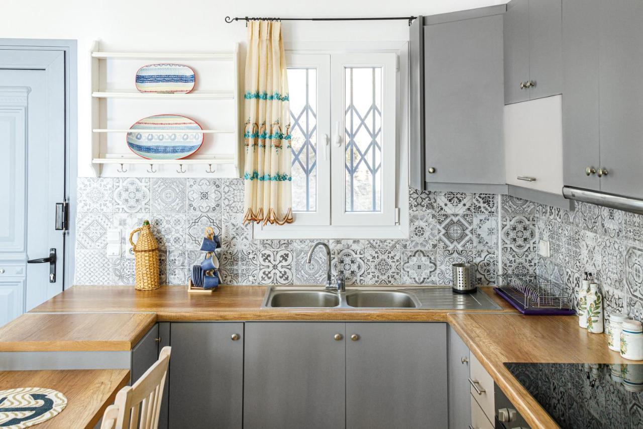 Cycladic Villa With Sea View! Ioulis Екстериор снимка
