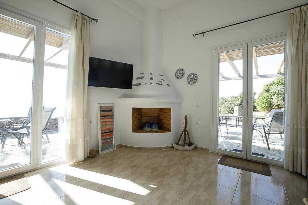 Cycladic Villa With Sea View! Ioulis Екстериор снимка