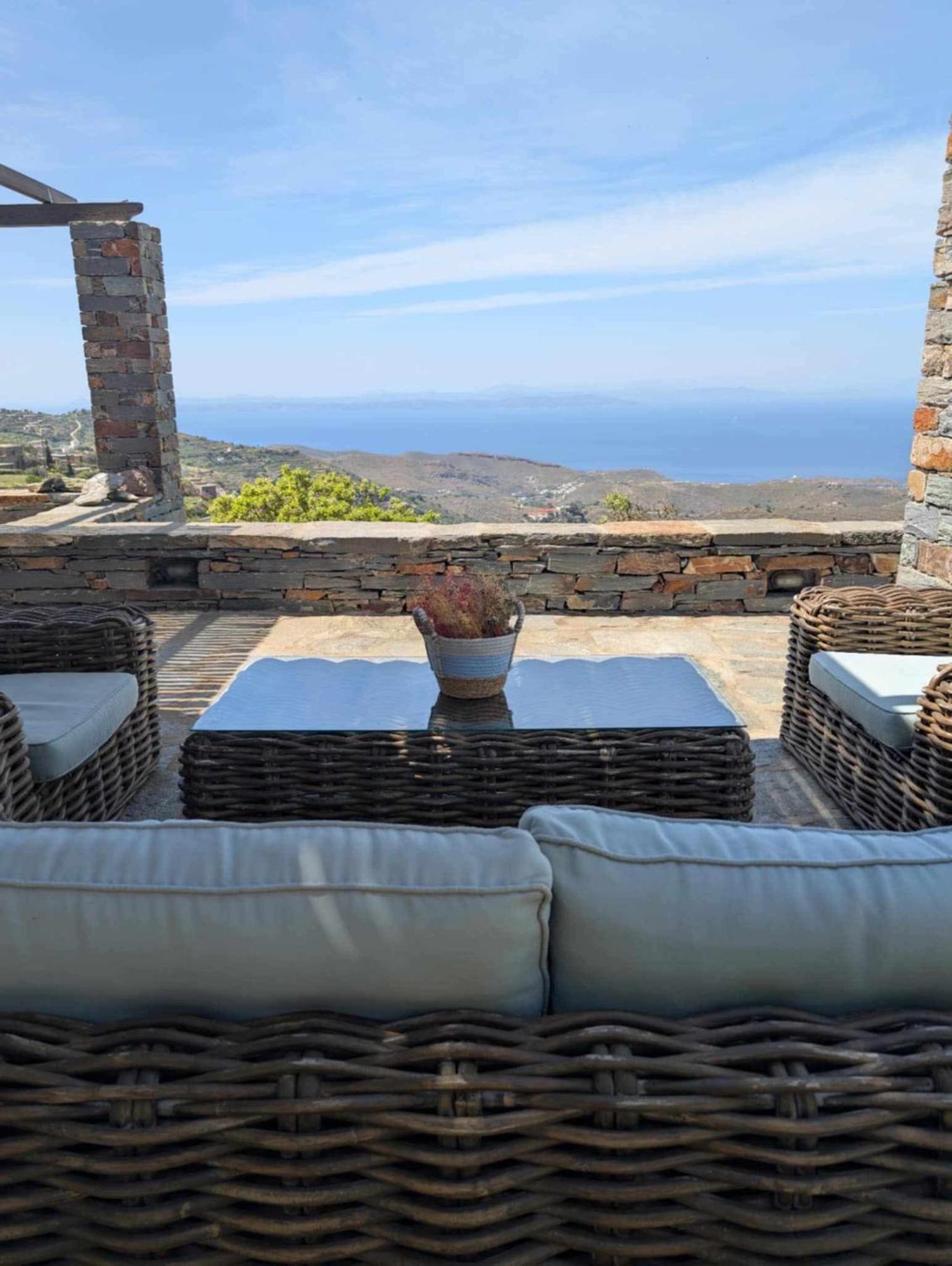 Cycladic Villa With Sea View! Ioulis Екстериор снимка